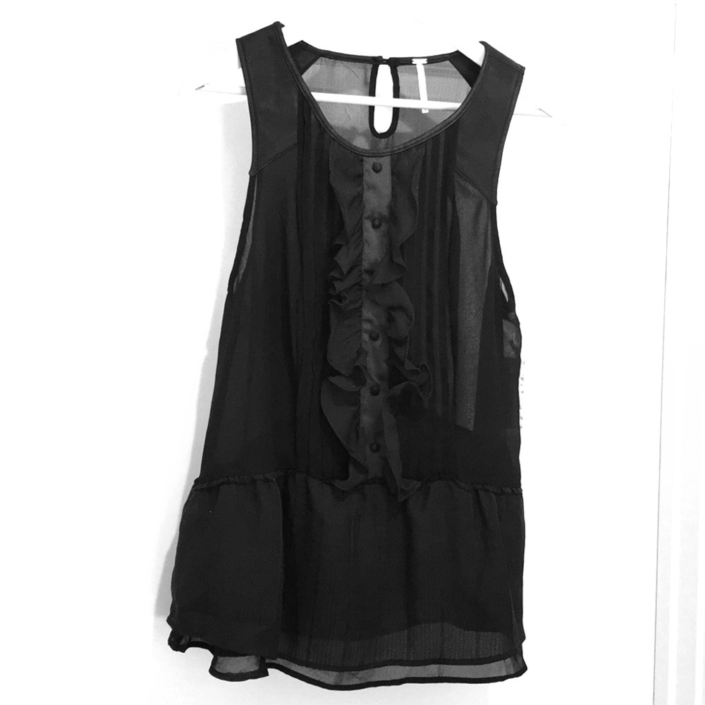 Free People ruffle blouse